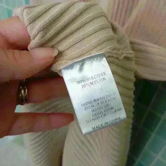 MOD REF Plus Size Sleeveless Tan Nude Stretchy Ribbed Long Dress With Slit - Picture 3 of 16